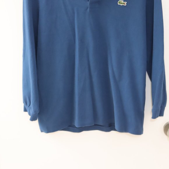 Lacoste Classic Fit Blue Long Sleeve Shirt size M - Picture 4 of 10
